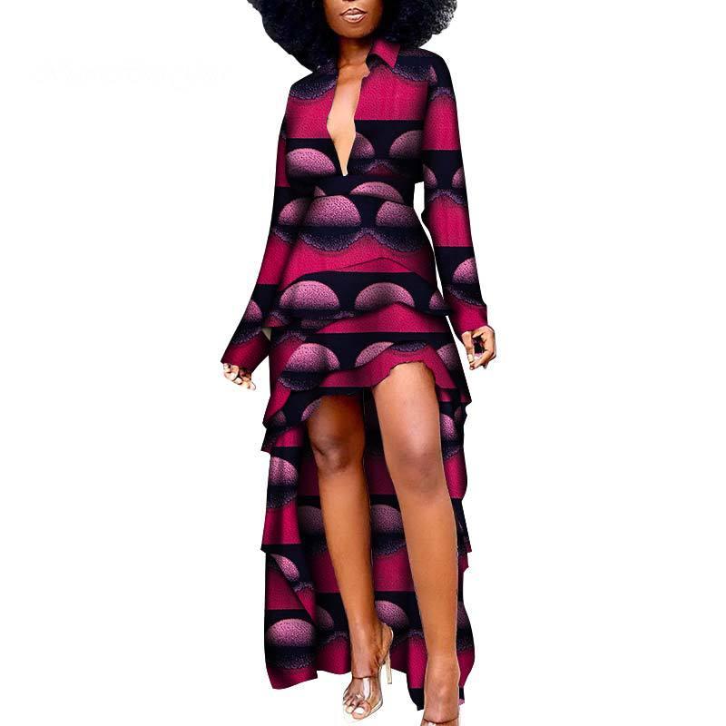 African Ethnic Women'S Dress African Batik Print Dress - melvincucci