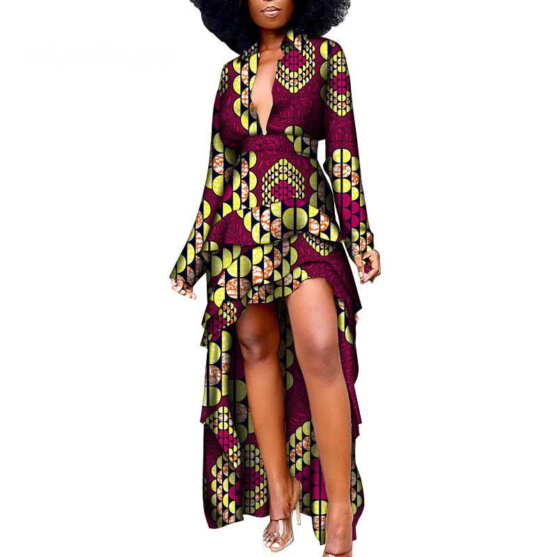 African Ethnic Women'S Dress African Batik Print Dress - melvincucci