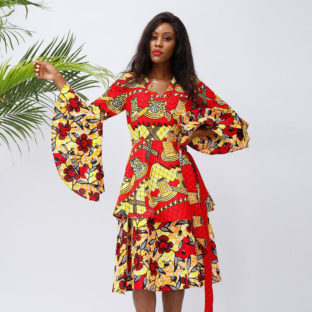 African Fashion Batik Dress - melvincucci