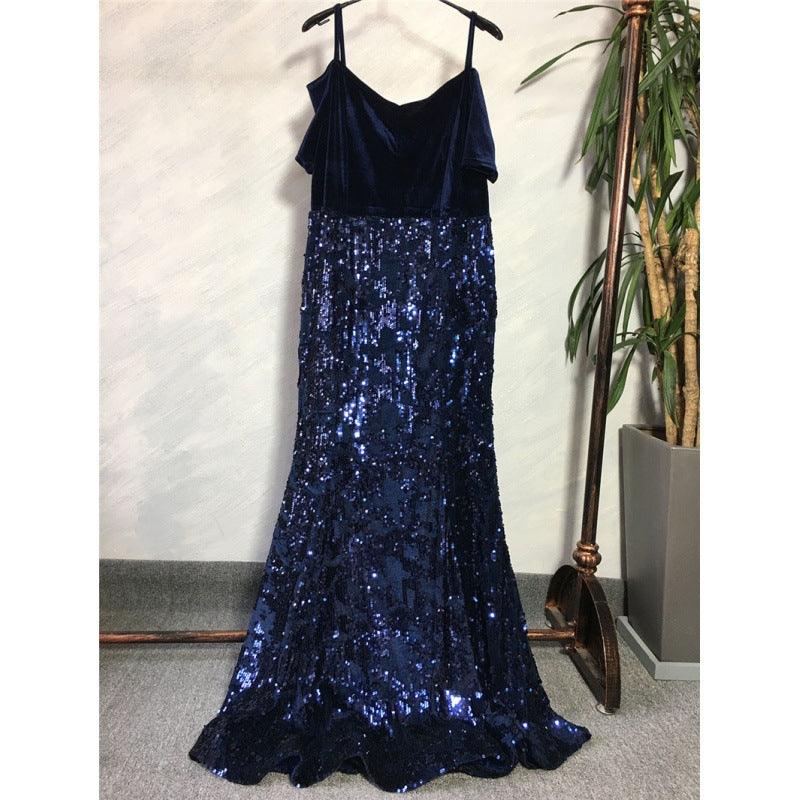 African Fashion Party Dress Sequined Sexy Evening Dresses - melvincucci