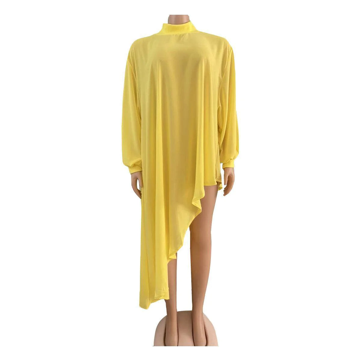 African Fat Woman Irregular Chiffon Loose Women Dress - melvincucci