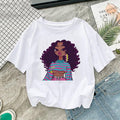 African girl printed short sleeve women - melvincucci