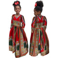 African Girl's Dress Cotton Long-sleeved Daxiji Dress - melvincucci