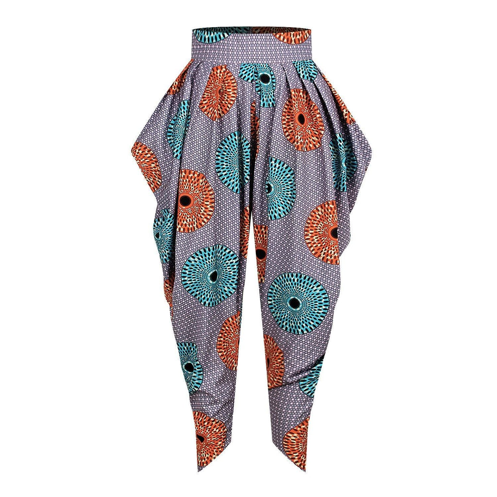 African Ladies Clothes 2020 News Wide Leg Pants Dashiki Print Trousers - melvincucci