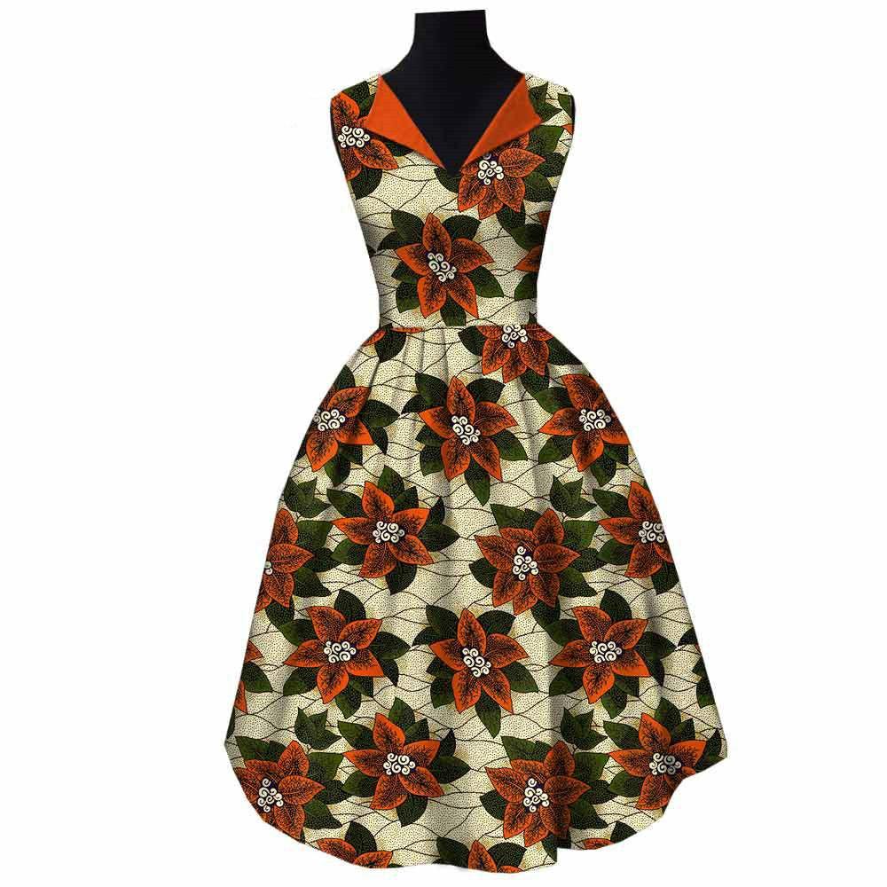 African National Cotton Batik Dress - melvincucci