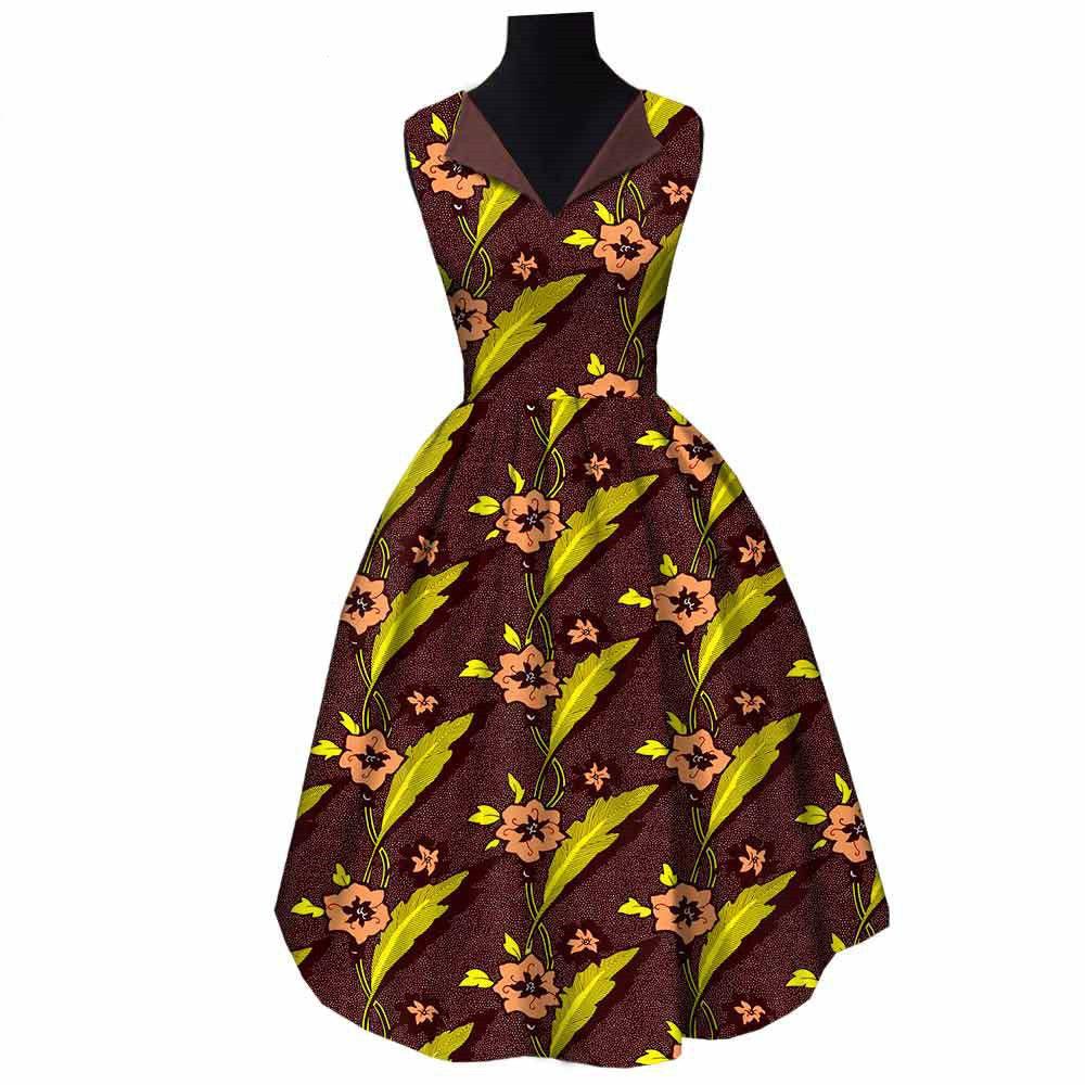 African National Cotton Batik Dress - melvincucci