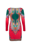 African National Style Totem Print Women's Dress African National Dress - melvincucci