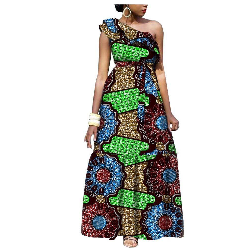 African National Wax Printing Cotton Dress Dress Is 25111 - melvincucci