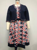 African Plus Size Women'S New Printed Jacket And Two-Piece Dress - melvincucci