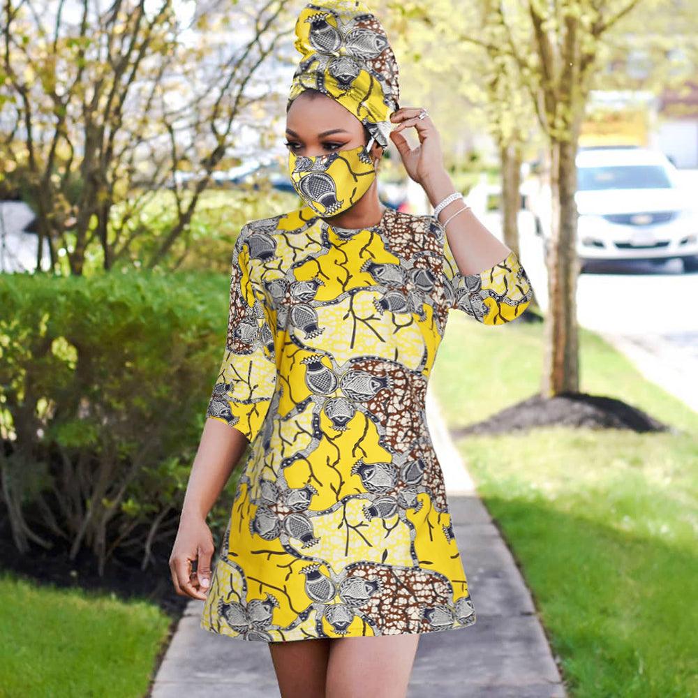 African Print Dress Outfit For Women Dashiki Top Shirts - melvincucci
