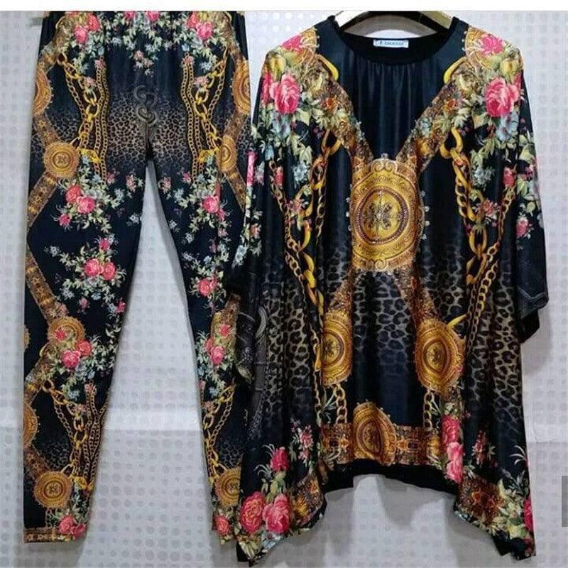 African print loose suit - melvincucci