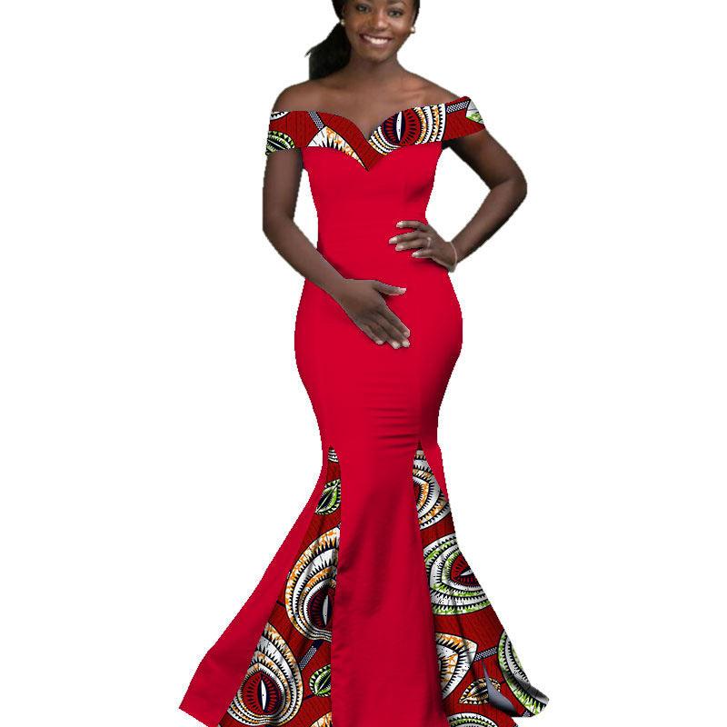 African Women Dress Wax Print Fashion Ankara - melvincucci