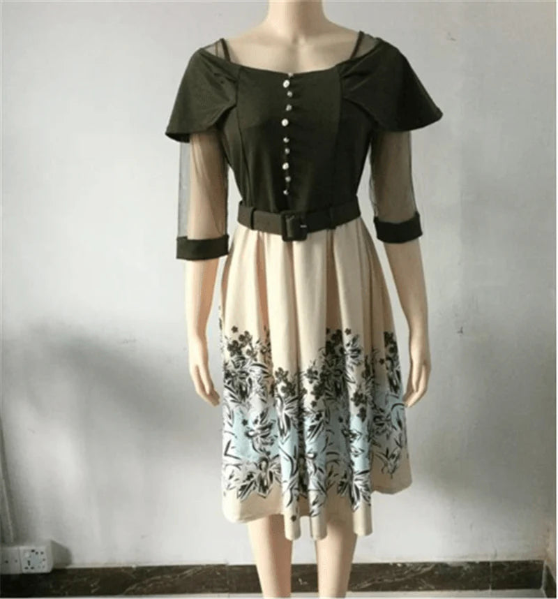 African Women Fashion Dress Ladies Big Size Dresses - melvincucci