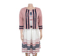 African Women's Stripe XL Jacket Dress Set XL-5XL - melvincucci