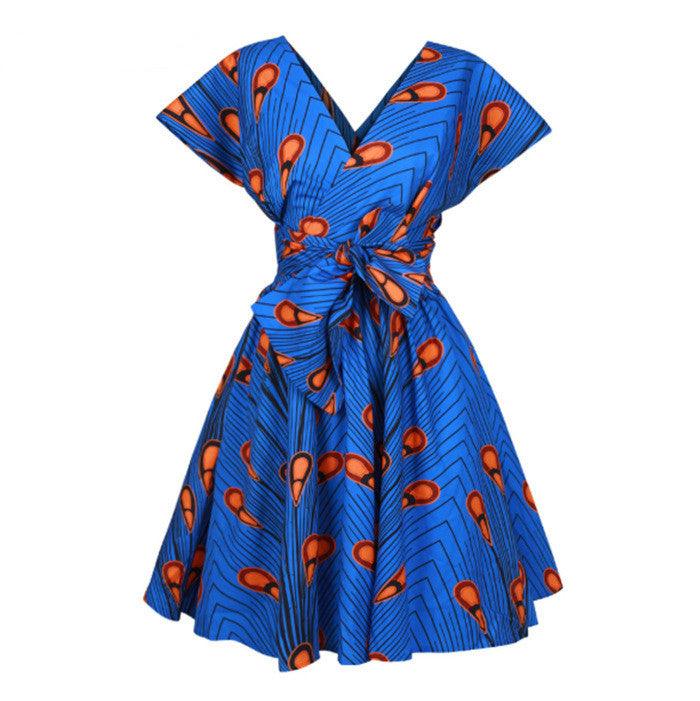 African Women Summer Sexy Printed Dress - melvincucci