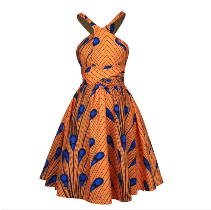 African Women Summer Sexy Printed Dress - melvincucci