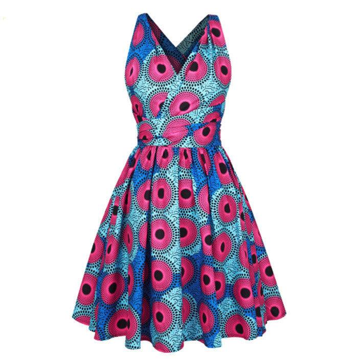 African Women Summer Sexy Printed Dress - melvincucci