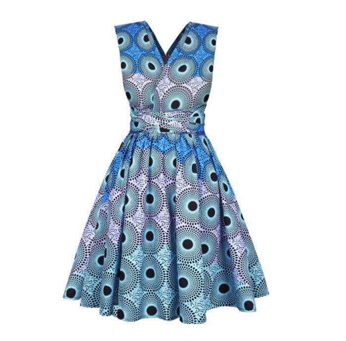 African Women Summer Sexy Printed Dress - melvincucci
