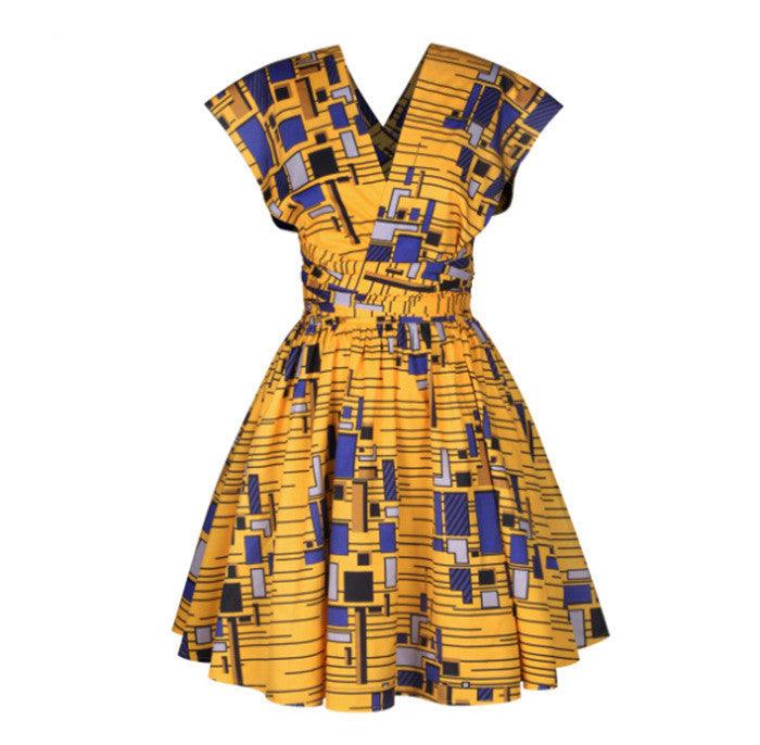 African Women Summer Sexy Printed Dress - melvincucci