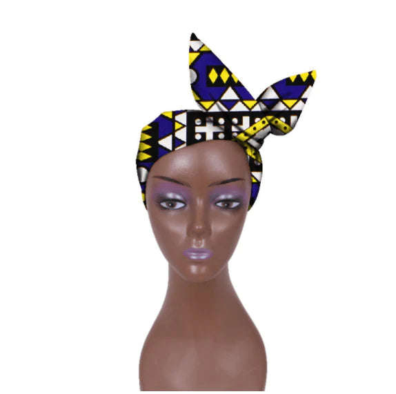 African Women Wax Cloth Cotton Turban - melvincucci
