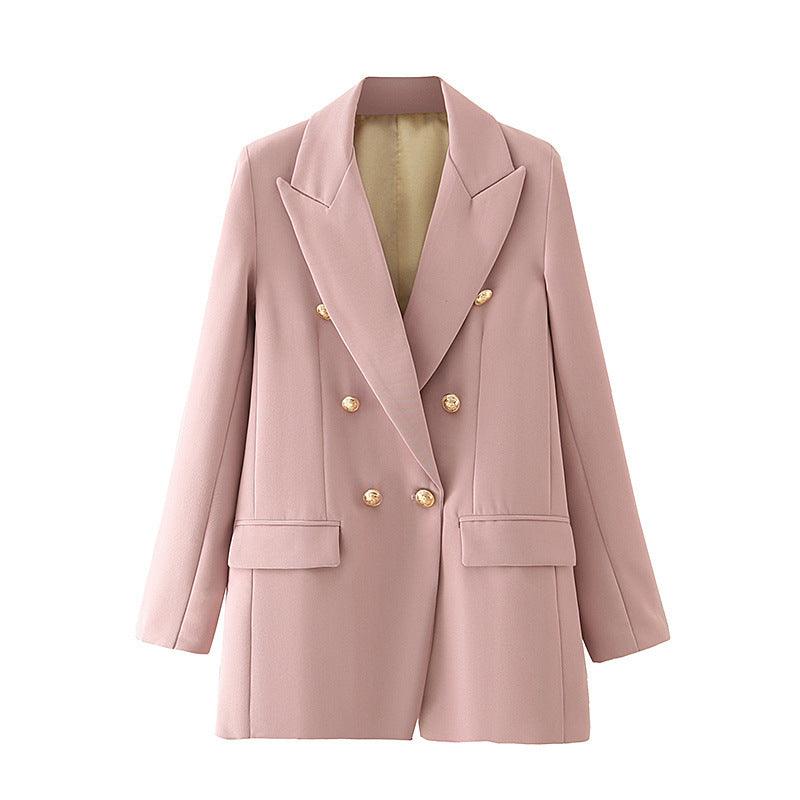 All-Match Slimming Loose Casual Double-Breasted Blazer Suit - melvincucci