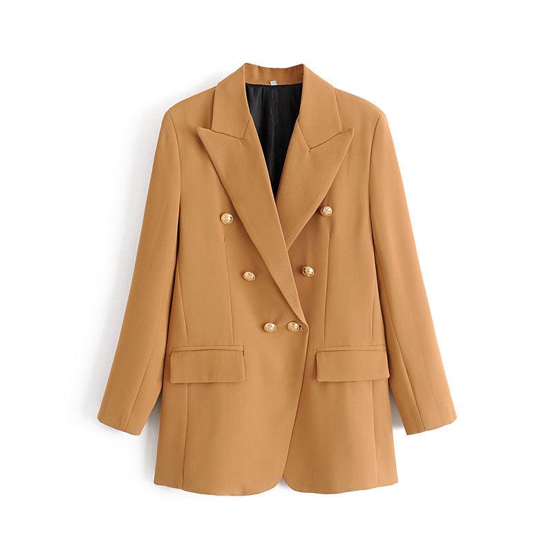 All-Match Slimming Loose Casual Double-Breasted Blazer Suit - melvincucci