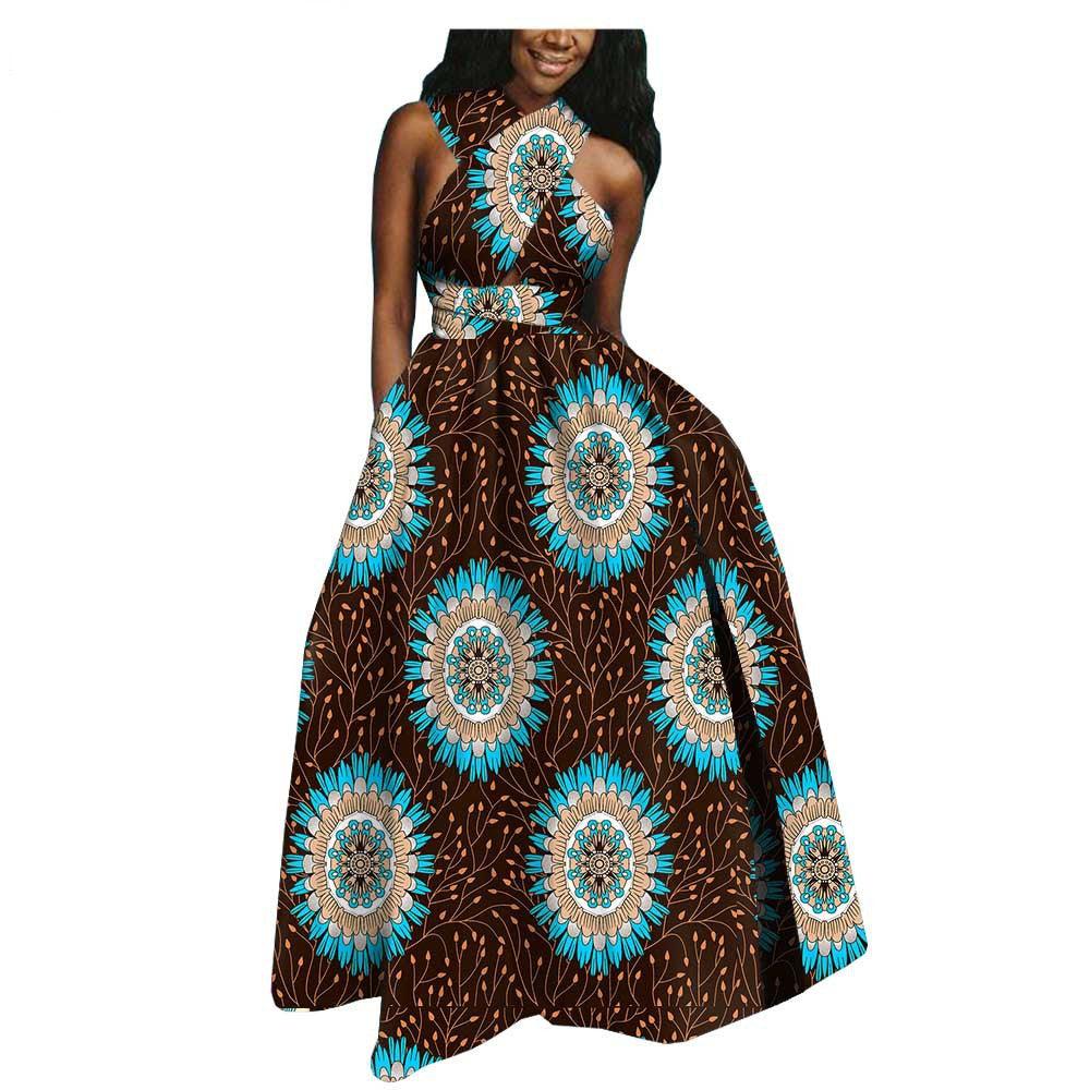 Amazon AliExpress Hot-Selling African Ethnic Cotton Batik Plus Size Dress - melvincucci