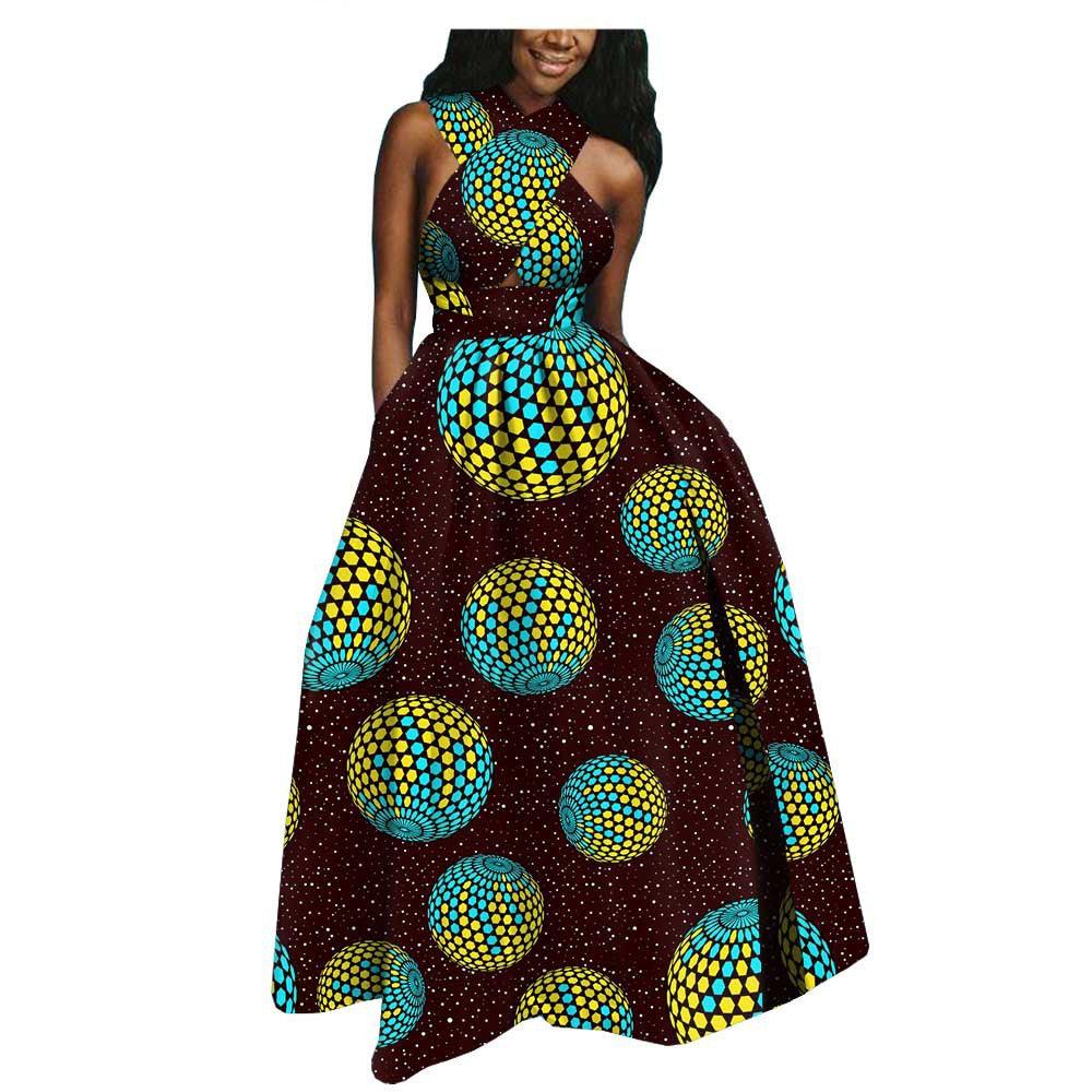 Amazon AliExpress Hot-Selling African Ethnic Cotton Batik Plus Size Dress - melvincucci