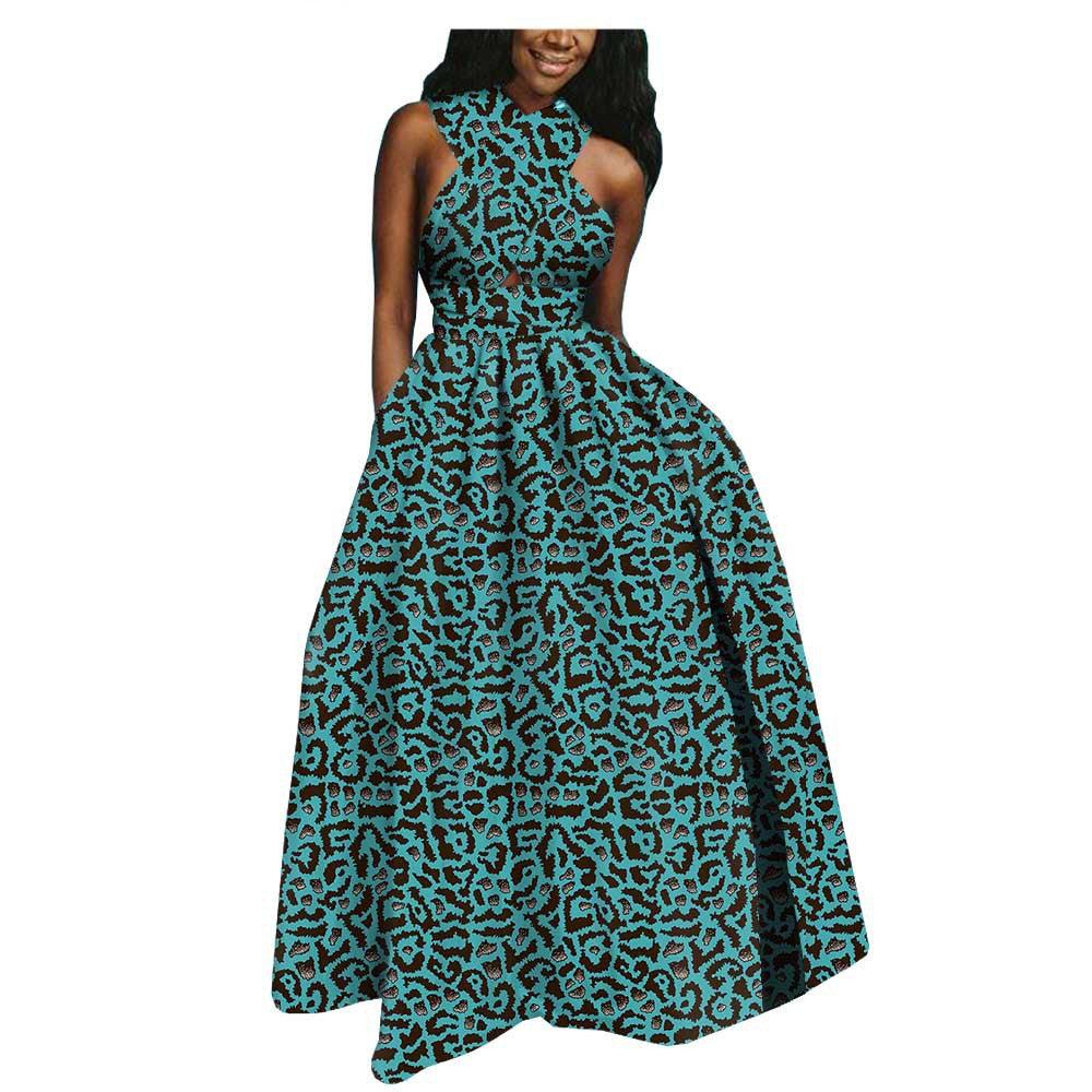 Amazon AliExpress Hot-Selling African Ethnic Cotton Batik Plus Size Dress - melvincucci