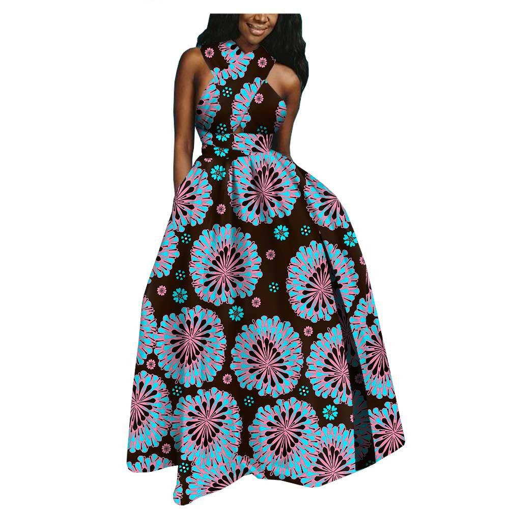 Amazon AliExpress Hot-Selling African Ethnic Cotton Batik Plus Size Dress - melvincucci
