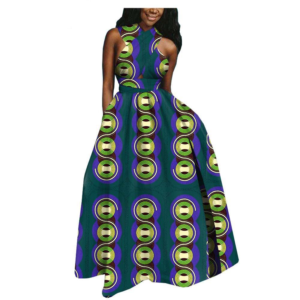 Amazon AliExpress Hot-Selling African Ethnic Cotton Batik Plus Size Dress - melvincucci