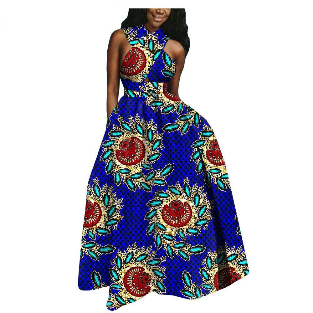 Amazon AliExpress Hot-Selling African Ethnic Cotton Batik Plus Size Dress - melvincucci