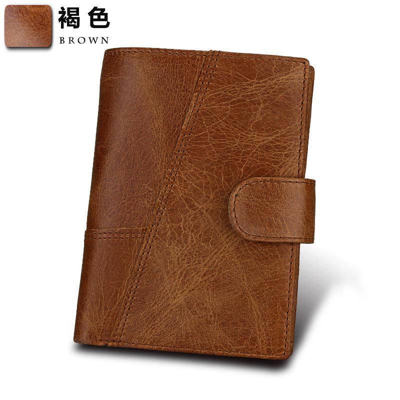 Amazon hot sale head layer cowhide men wallet men wallet real leather real leather bag - melvincucci