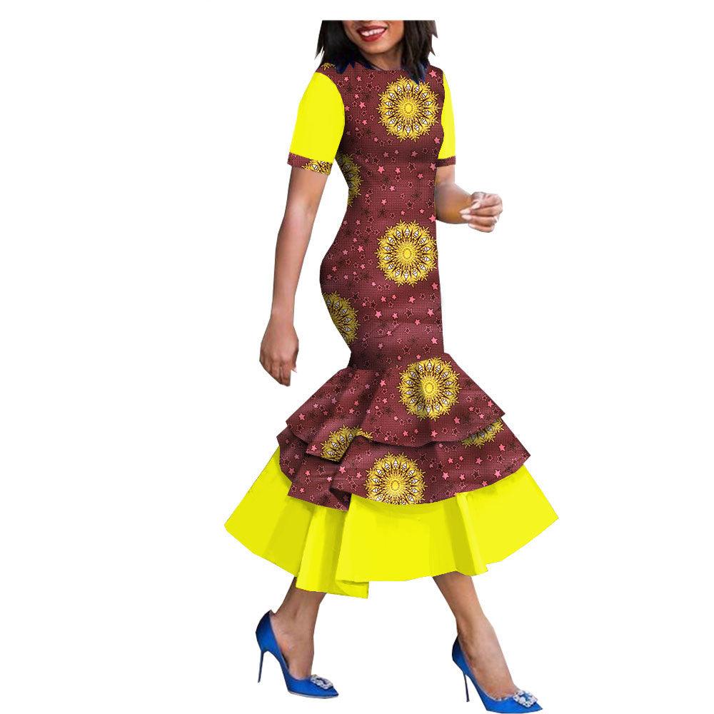 Amazon Quick Sell Popular New African National Cotton Batik Dress - melvincucci