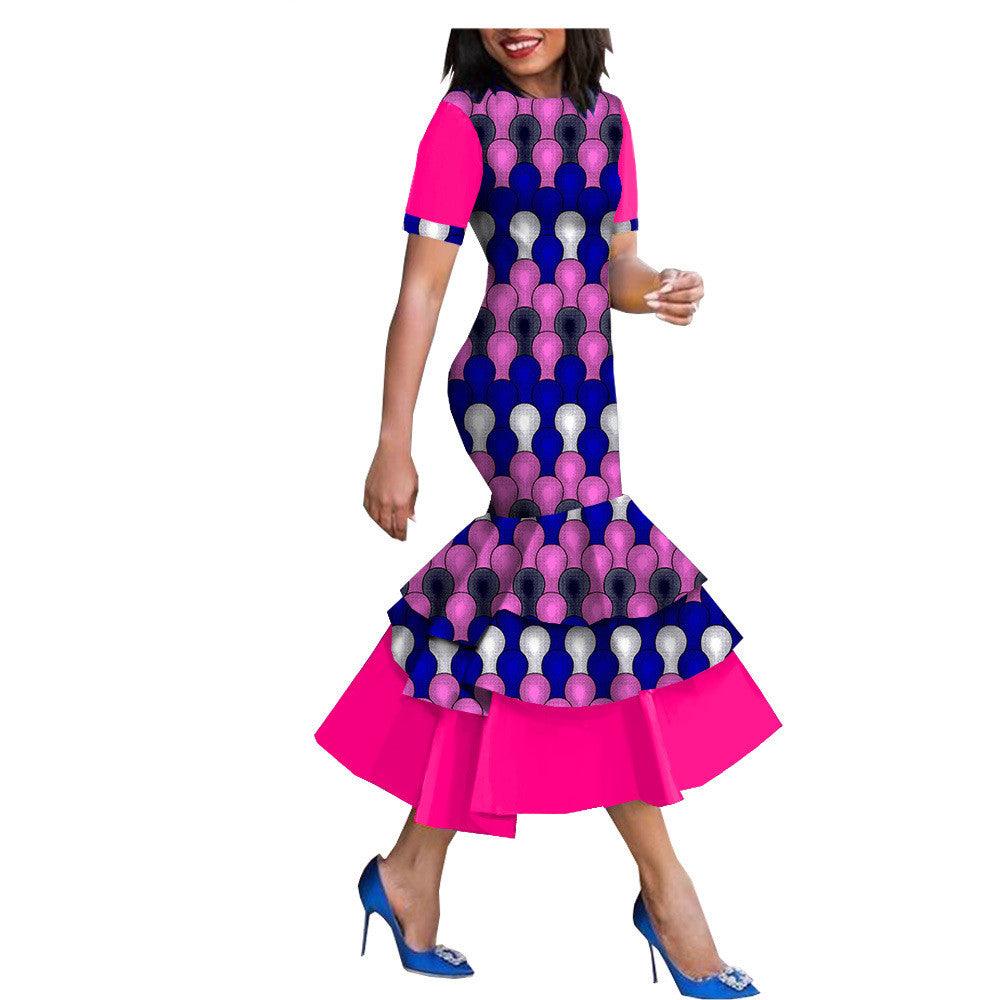 Amazon Quick Sell Popular New African National Cotton Batik Dress - melvincucci