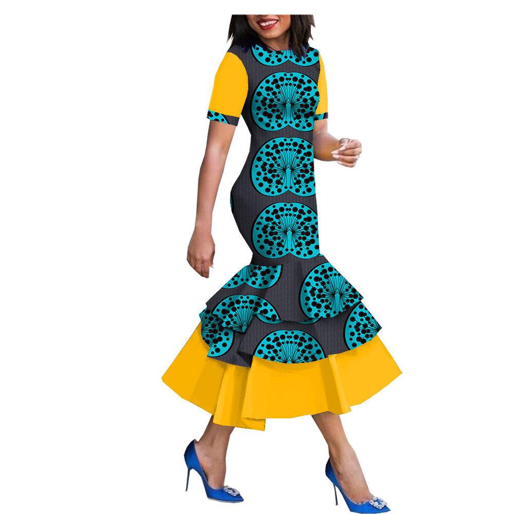 Amazon Quick Sell Popular New African National Cotton Batik Dress - melvincucci