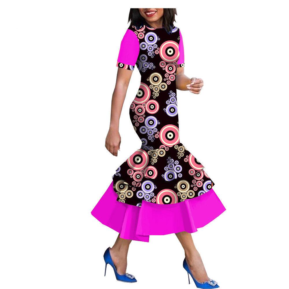 Amazon Quick Sell Popular New African National Cotton Batik Dress - melvincucci