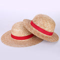 Anime Luffy Anime Cosplay Straw Boater Beach Hat C Ap Halloween Sun Hat - melvincucci
