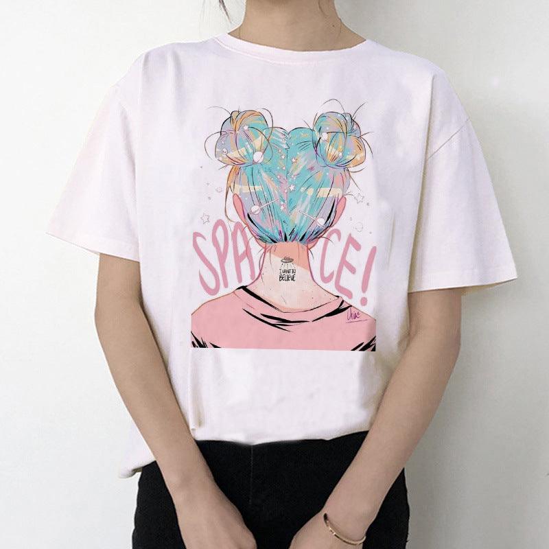 Ariana Grande T Shirt Women 7 Rings Fashion Harajuku T-shirt - melvincucci