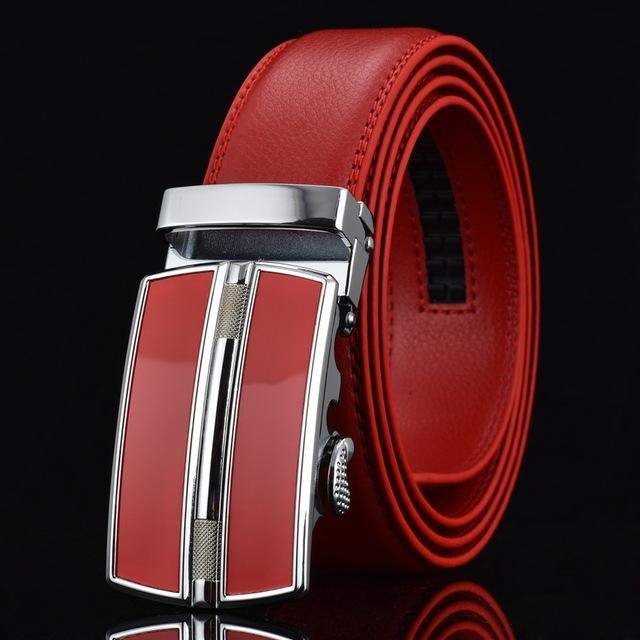 Automatic Buckle Leather Men Belt - melvincucci