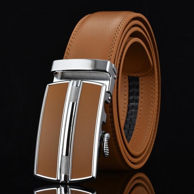Automatic Buckle Leather Men Belt - melvincucci