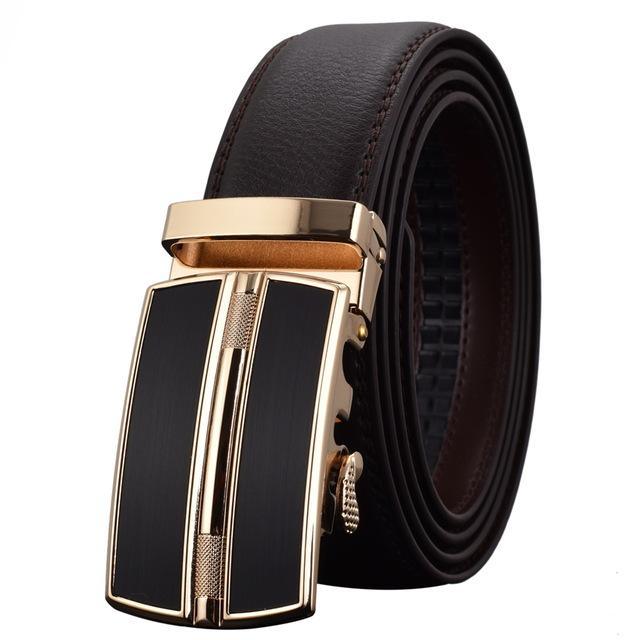 Automatic Buckle Leather Men Belt - melvincucci