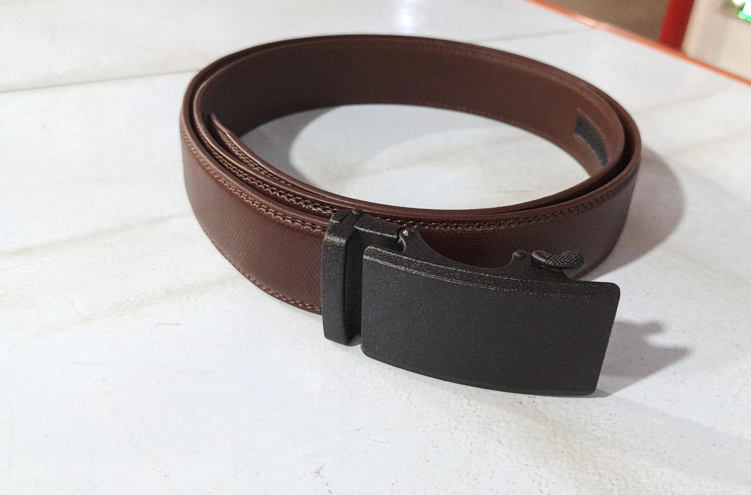 Automatic Buckle Two-layer Cowhide Belt Men - melvincucci