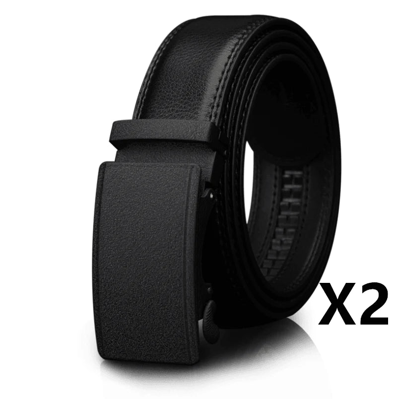 Automatic Buckle Two-layer Cowhide Belt Men - melvincucci