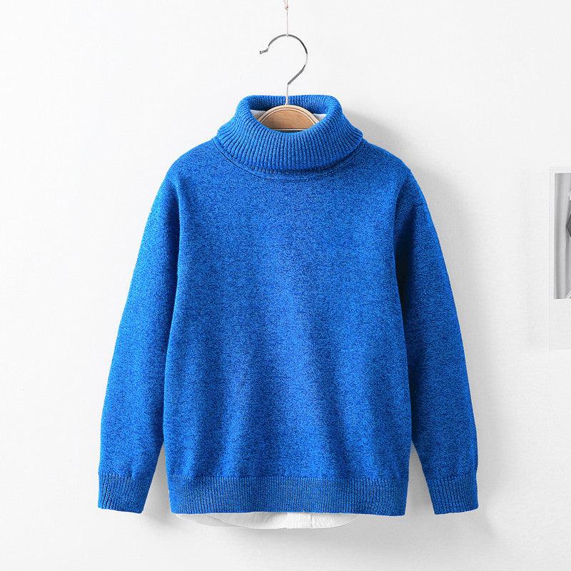 Autumn and winter high collar children's knitwear - melvincucci