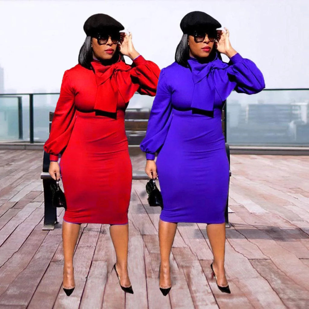 Autumn and winter long-sleeved African dress ， - melvincucci