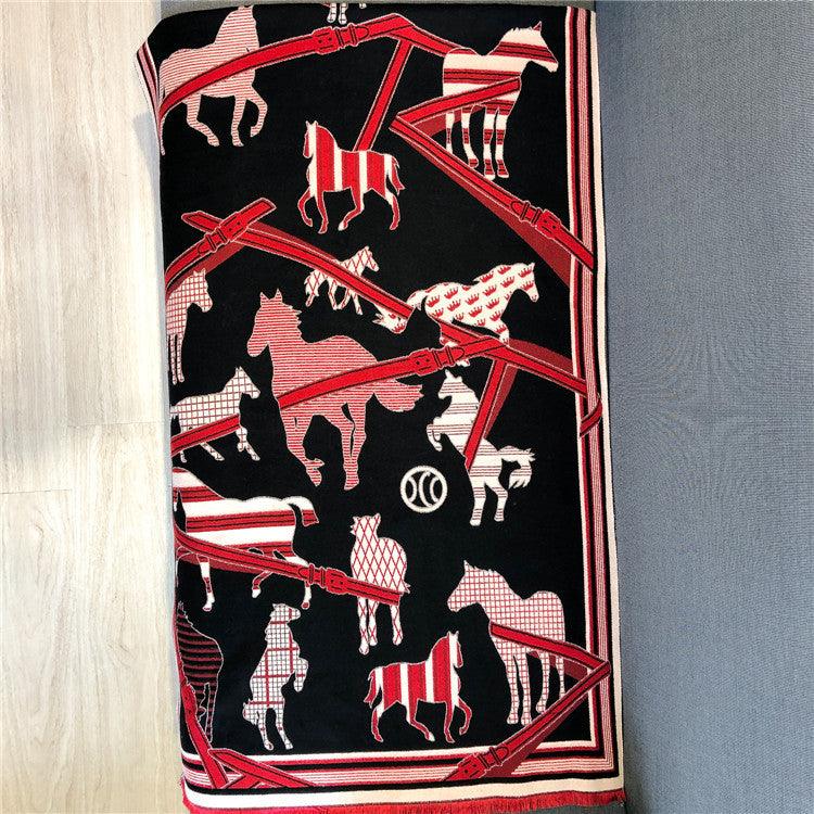 Autumn And Winter Thick Warm Cashmere Blended Scarf Women - melvincucci