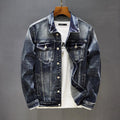 Autumn And Winter Trend Casual Handsome Loose Retro Cotton Denim Jacket Men - melvincucci