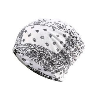 Autumn And Winter Windproof Earmuff Head Hat Cashew Flower Print Pile Hat Men And Women - melvincucci