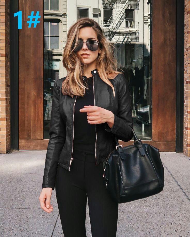 Autumn And Winter Women Fashion Leather Pu Suit Jacket - melvincucci
